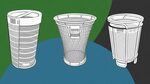 designer trash can - Wonvo